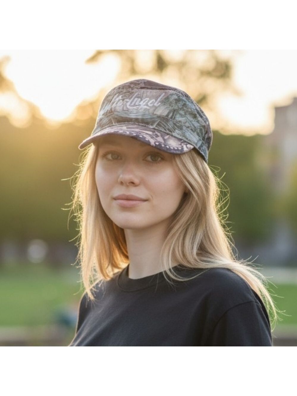 Hot Leathers Asphalt Angel Embroidered Cap